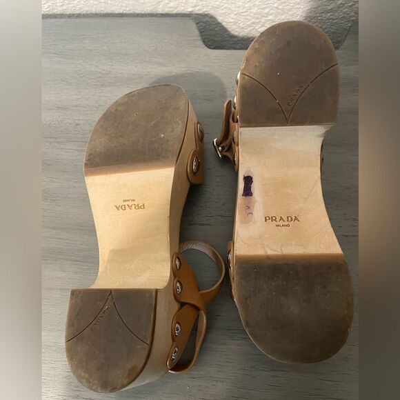 Prada Calzature Donna Prada clog sandals sz 37 - Picture 4 of 12